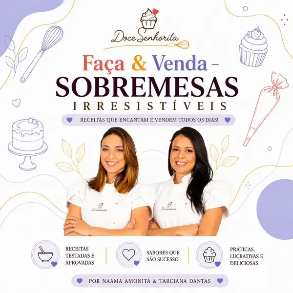 Capa do e-book 14 Sobremesas Irresistíveis