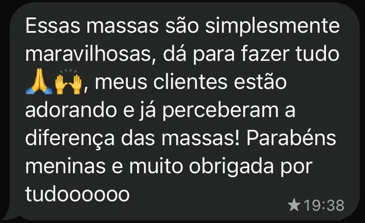 Mensagem real de aluna da Doce Senhorita