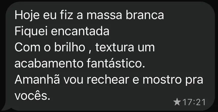 Mensagem real de aluna da Doce Senhorita